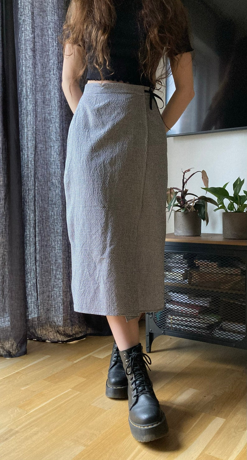 The "Heather" Skirt | Straight wrap skirt PDF pattern | pdf printable sewing pattern