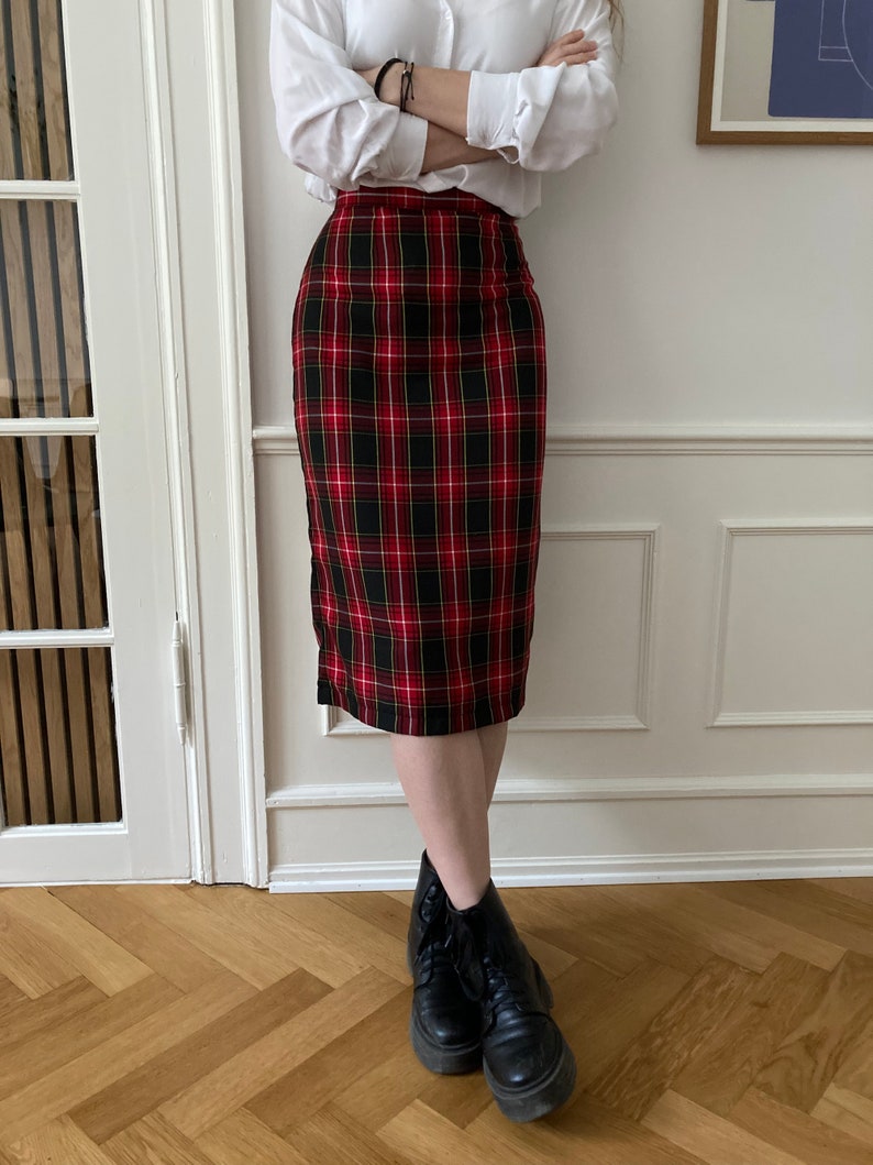 Straight skirt with slit PDF sewing pattern | Mini Midi Maxi skirt printable pdf