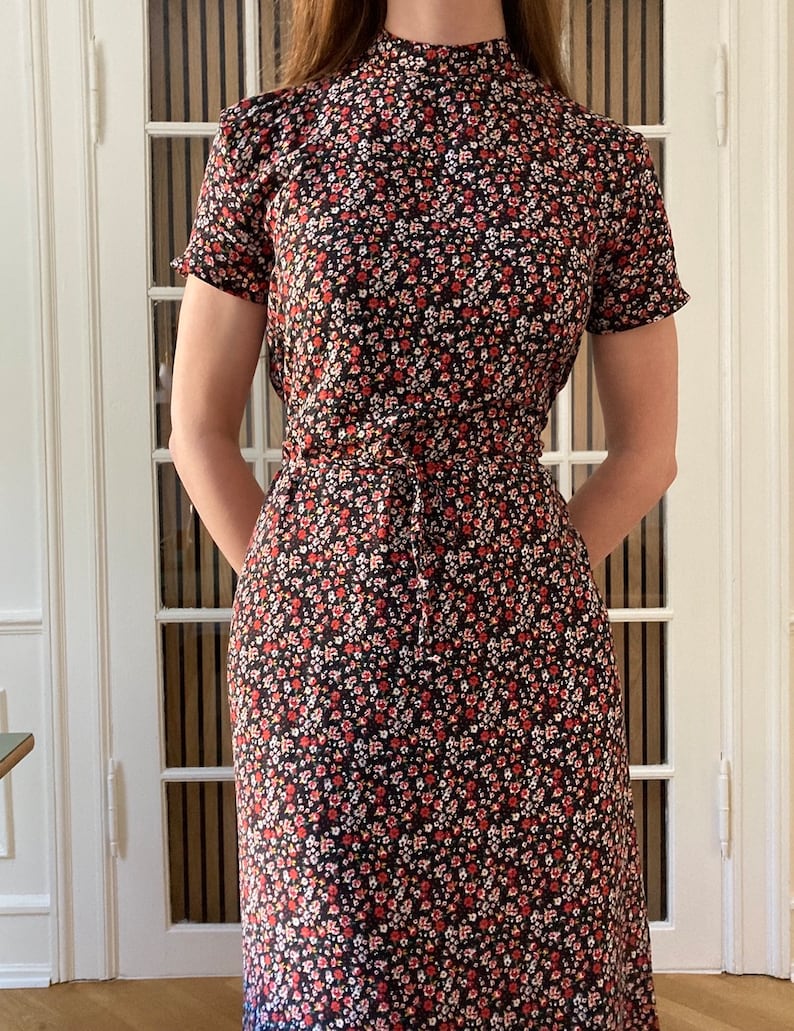 The "Nightshade" dress with flare sleeves PDF pattern | pdf printable sewing pattern