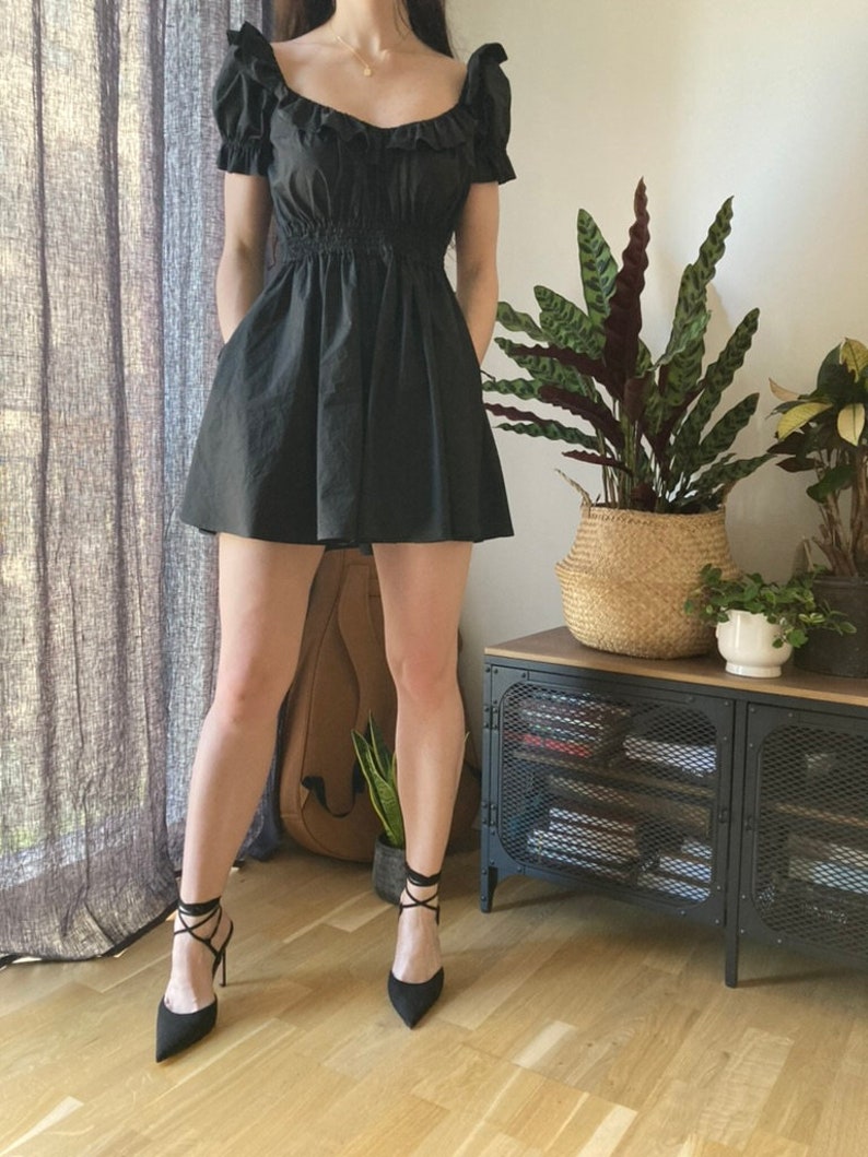 The "Rosemary" Dress | Gathered dress with pockets PDF pattern | pdf printable sewing pattern