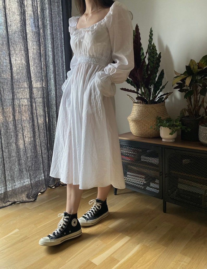 The "Rosemary" Dress | Gathered dress with pockets PDF pattern | pdf printable sewing pattern