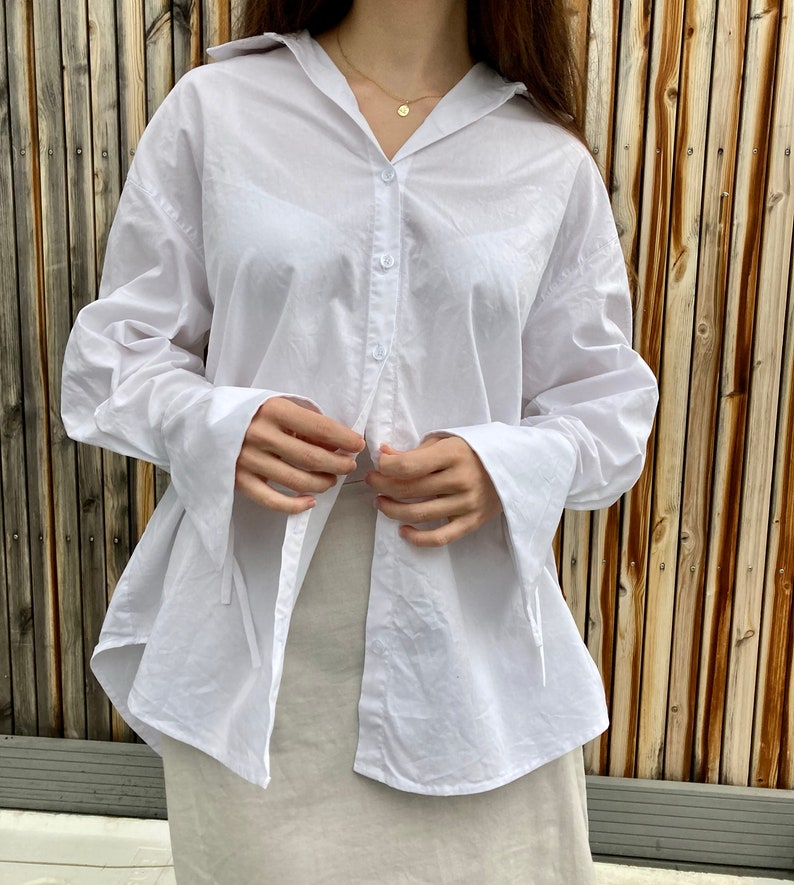 The "Olive" Dress and Shirt | Button up dress with tied sleeves and pockets PDF pattern | pdf printable sewing pattern