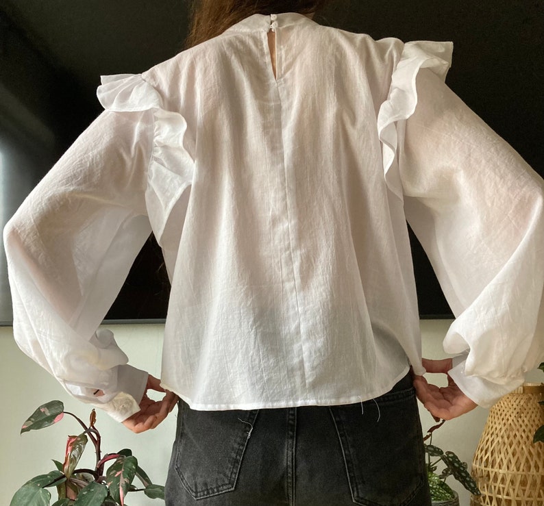 The "Elderflower" Blouse | Puffy sleeve blouse PDF pattern | pdf printable sewing pattern