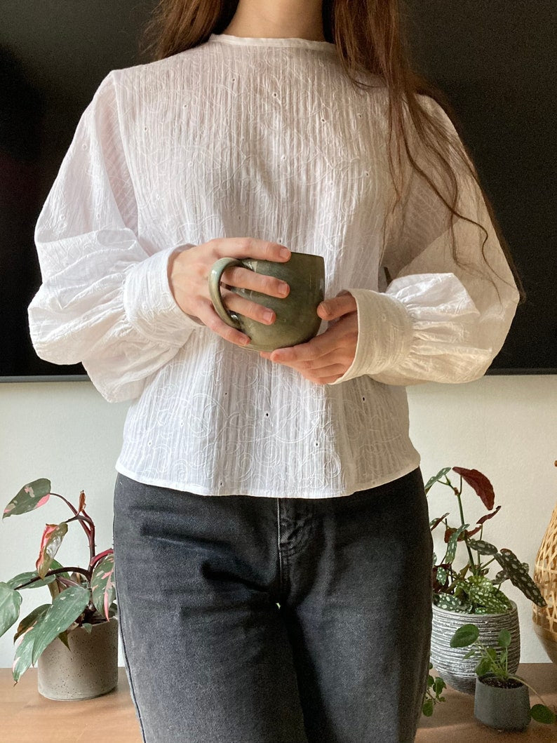 The "Elderflower" Blouse | Puffy sleeve blouse PDF pattern | pdf printable sewing pattern