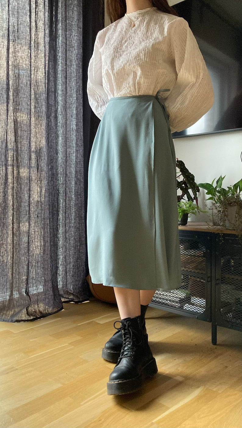 The "Poppy" Skirt | A-line wrap skirt PDF pattern | pdf printable sewing pattern