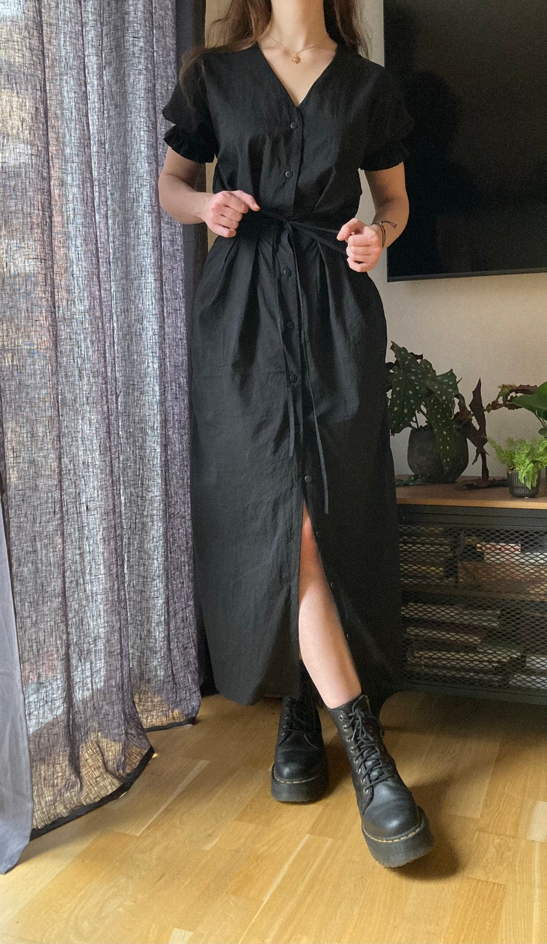 The "Hazel" Dress and Shirt | V-neck Button up dress with pockets PDF pattern | pdf printable sewing pattern