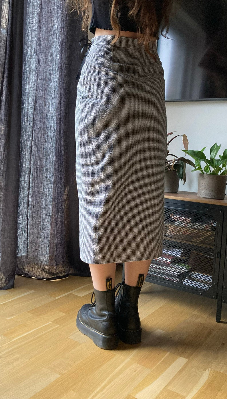 The "Heather" Skirt | Straight wrap skirt PDF pattern | pdf printable sewing pattern
