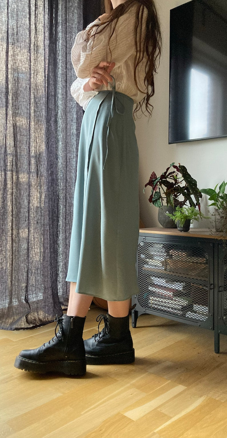 The "Poppy" Skirt | A-line wrap skirt PDF pattern | pdf printable sewing pattern