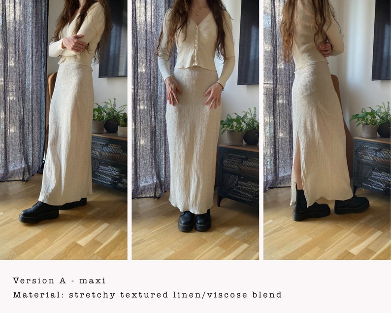 The "Nettle" Skirt | Simple stretchy skirt PDF pattern | pdf printable sewing pattern