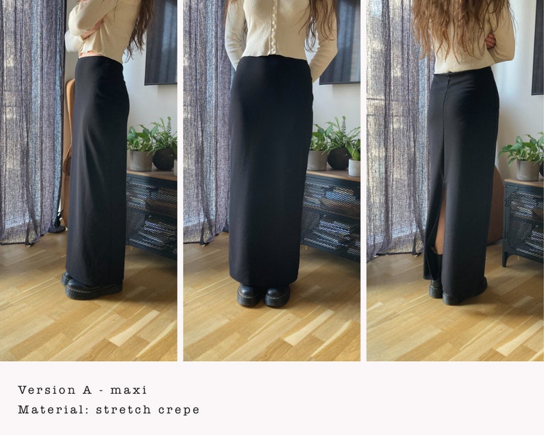 The "Nettle" Skirt | Simple stretchy skirt PDF pattern | pdf printable sewing pattern