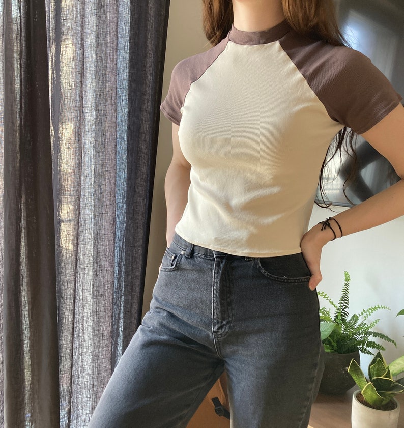 The "Aster" Tee | Stretchy raglan sleeve T-shirt PDF pattern | pdf printable sewing pattern