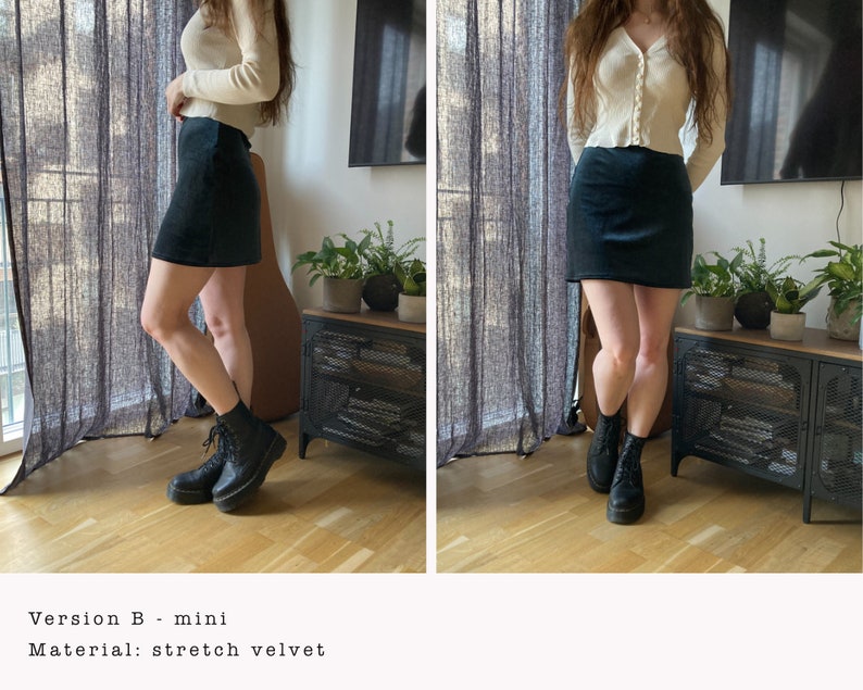 The "Nettle" Skirt | Simple stretchy skirt PDF pattern | pdf printable sewing pattern