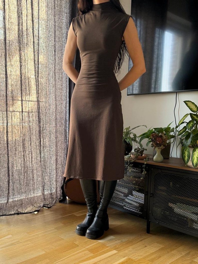 The "Lily" Dress | Stretchy bodycon dress and top with optional sleeves PDF pattern | pdf printable sewing pattern