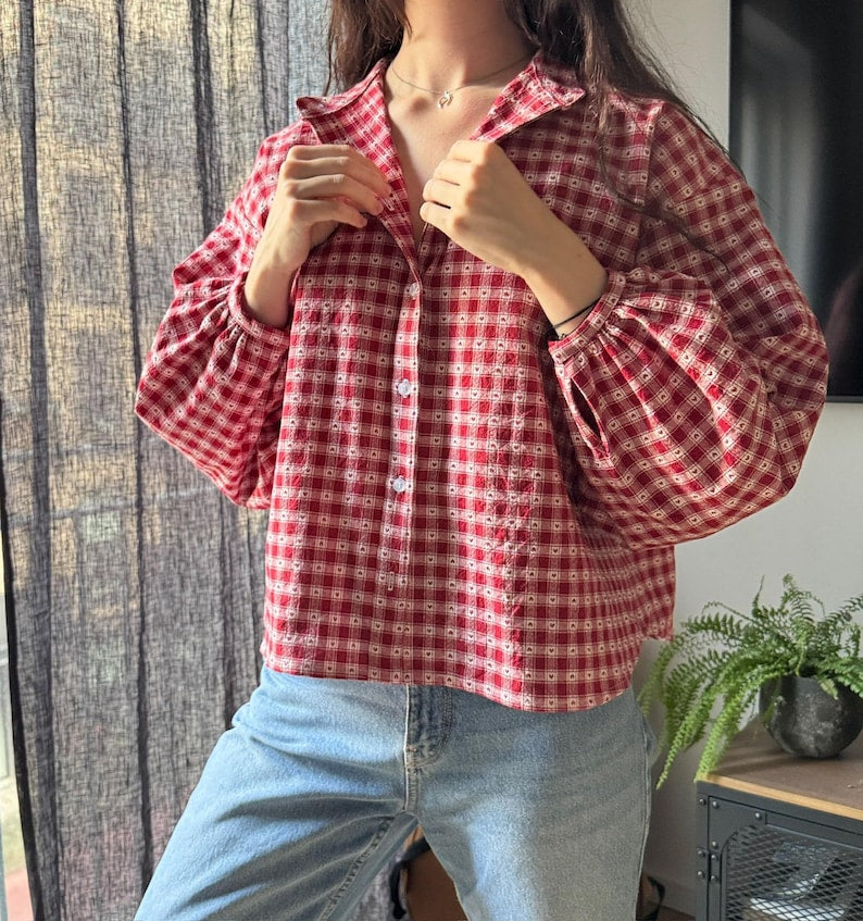 The "Maple" Blouse | Oversized button-down shirt PDF pattern | pdf printable sewing pattern