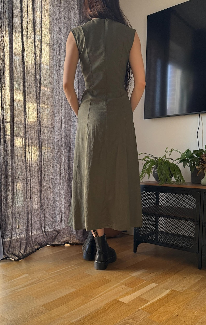 The "Juniper" Dress | Hourglass sleeveless dress PDF pattern | pdf printable sewing pattern